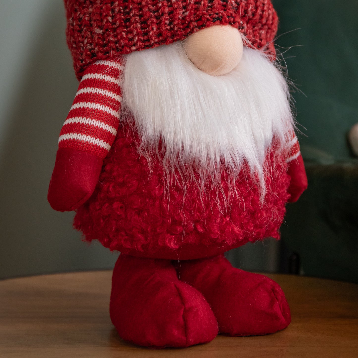 40cm Large Red Gonk with Bobbly Hat Christmas Decoration