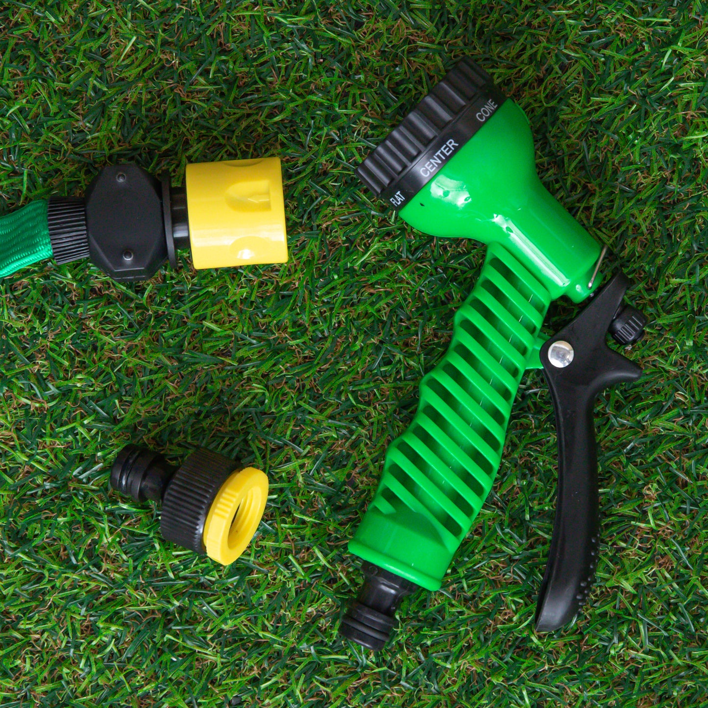 15m Lay-Flat Garden Hose Pipe with Storage Cassette