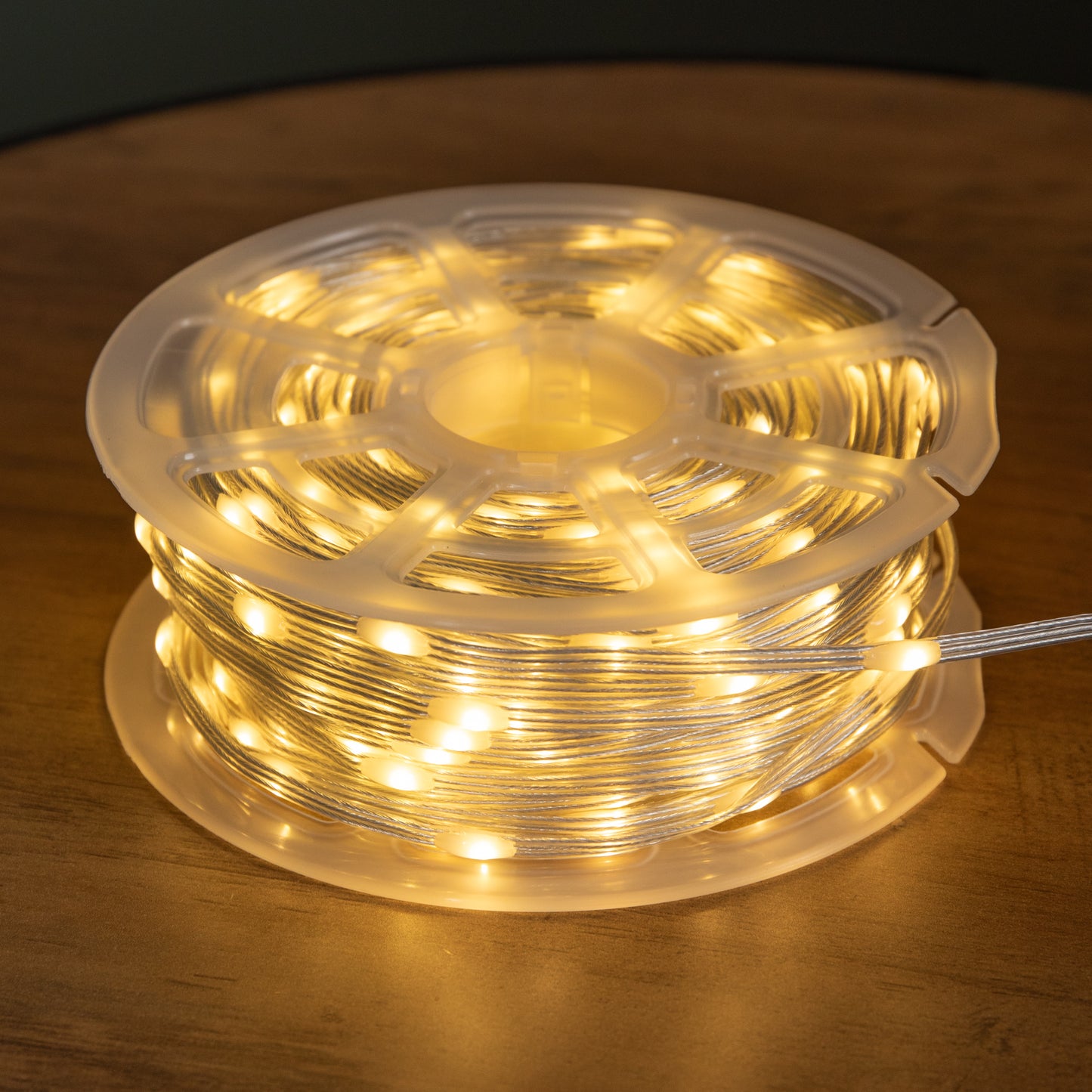 37.5m Light up Christmas Two Tone String Lights with 500 Warm White & Multi-Coloured LEDs
