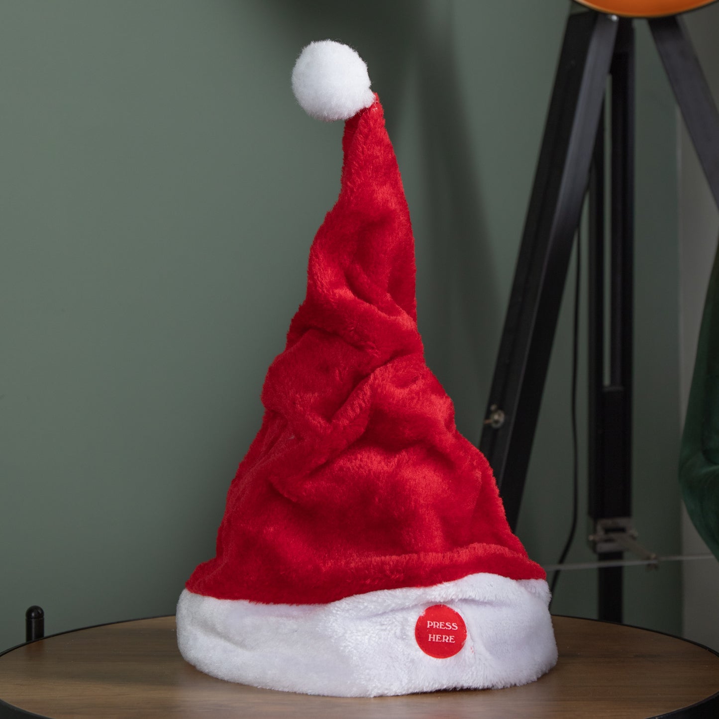 Battery Powered Singing & Animated Moving Christmas Santa Hat