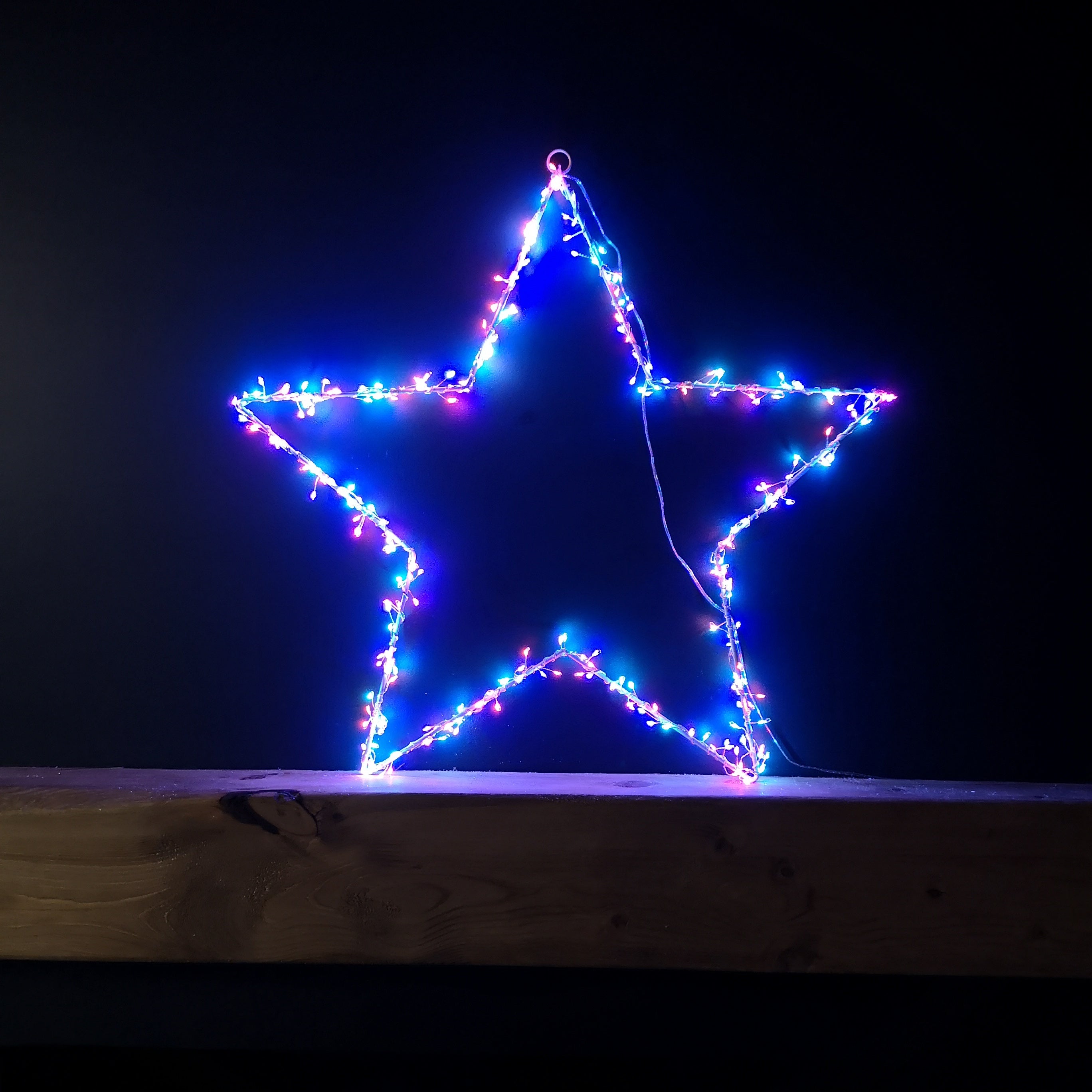 60cm Multi Colour Indoor Outdoor LED Star Light Christmas Decoration