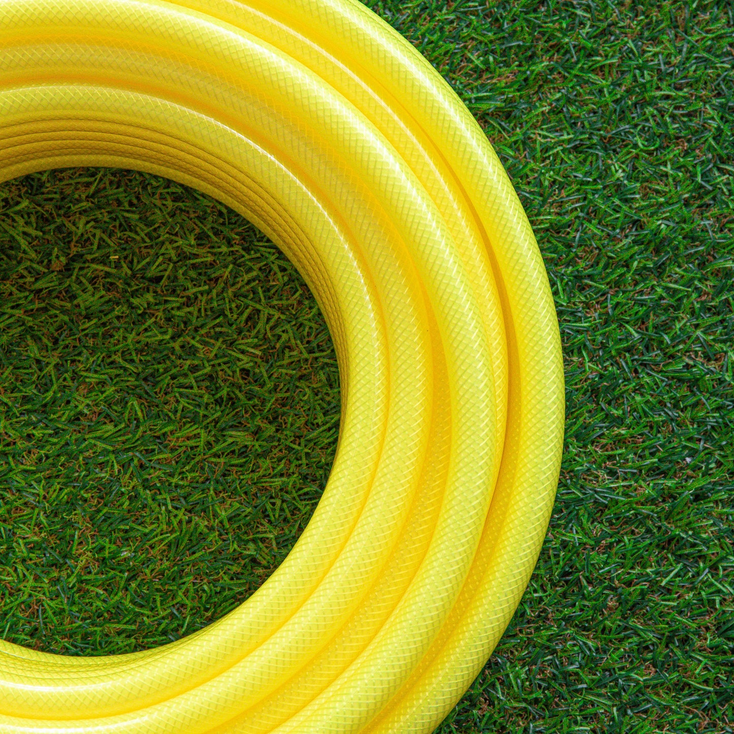 25m Yellow Reinforced Kink Resistant Garden Hose Pipe with Connectors 