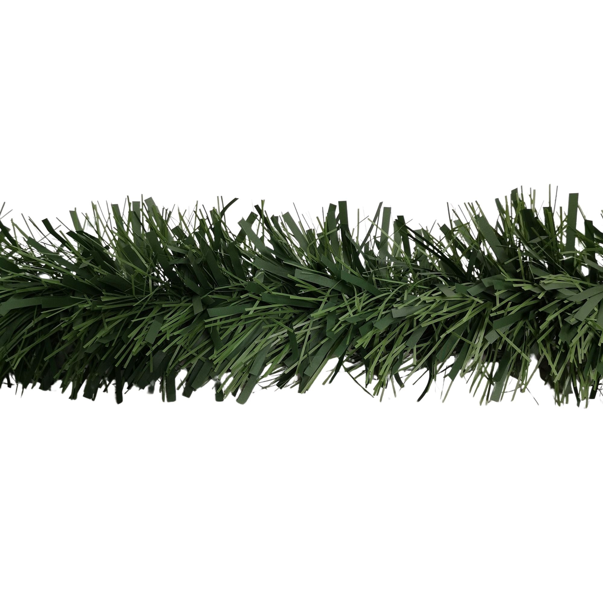 3m x 15cm Festive 6 Ply Chunky Green Pine Christmas Tinsel Garland Decoration
