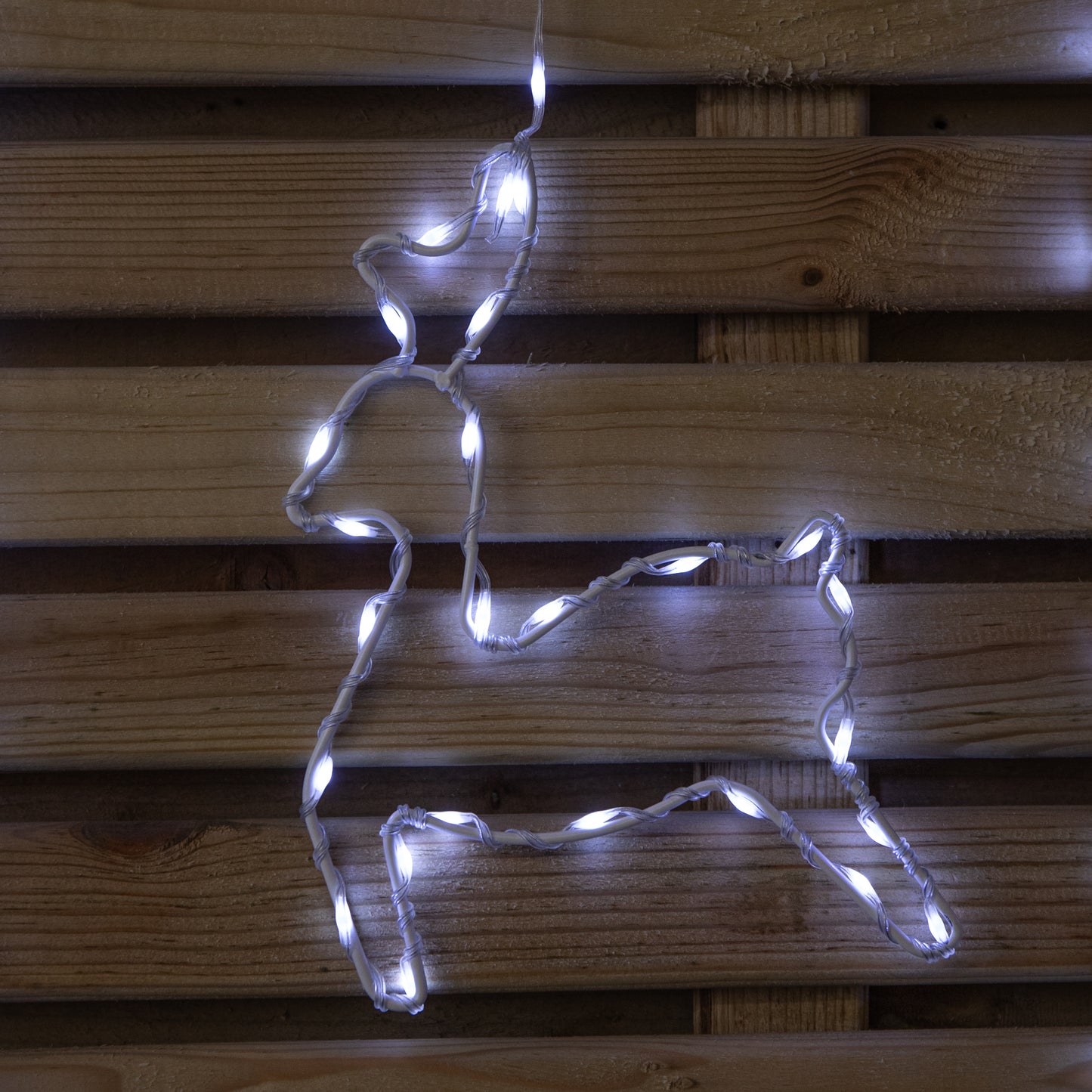 1.2 x 1.1m Christmas Window Curtain Light with 327 Cool White LEDs