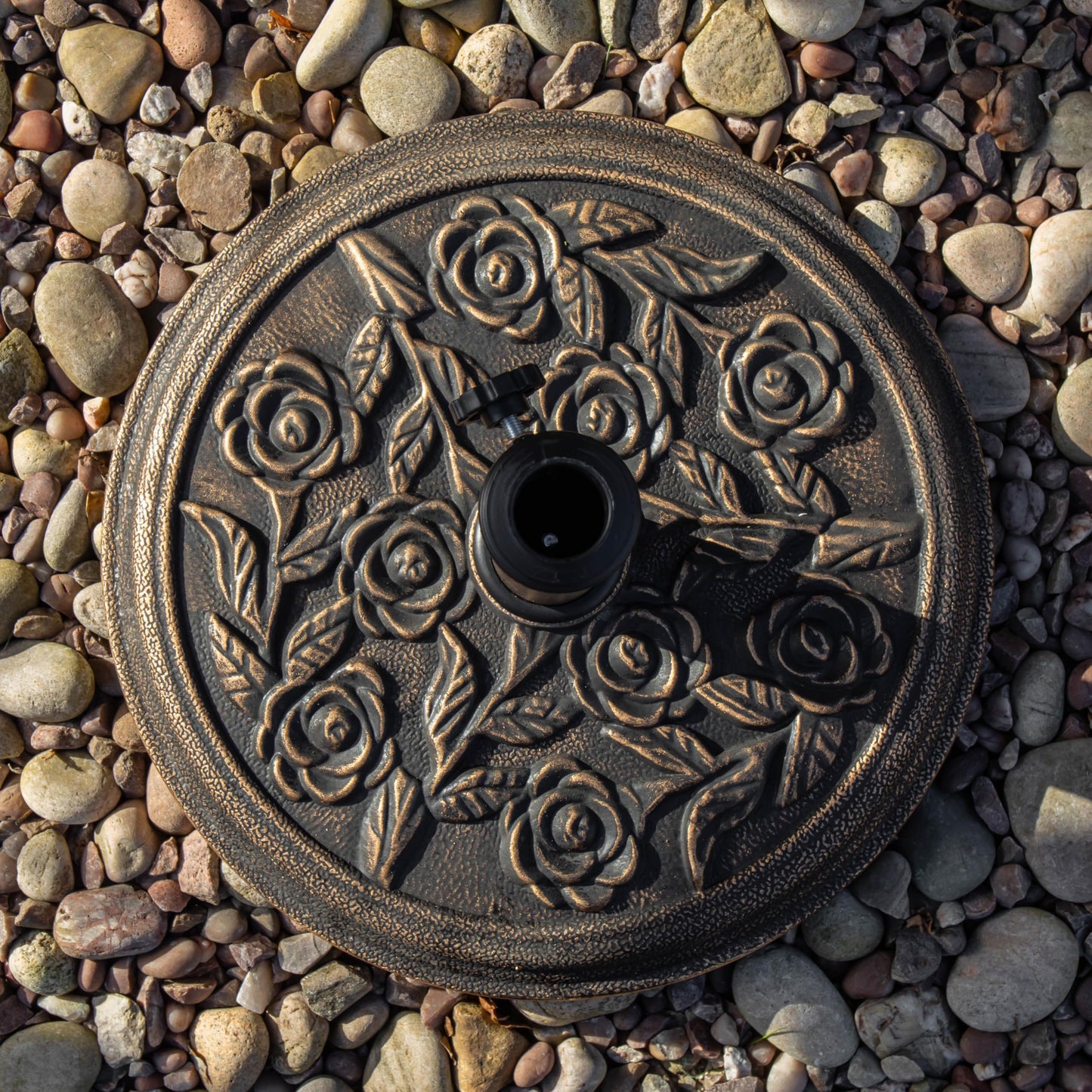 Factory Seconds 9kg Heavy Duty Bronze Cast Iron Effect Garden Parasol Base