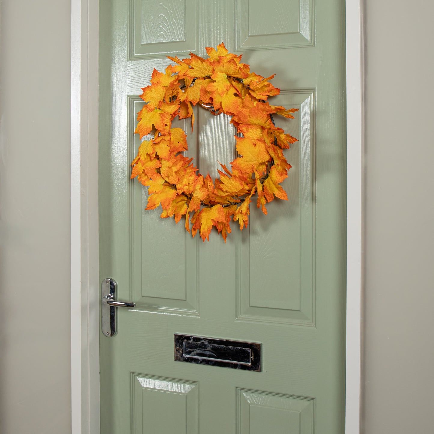 50cm Hanging Bright Autumn Faux Wreath