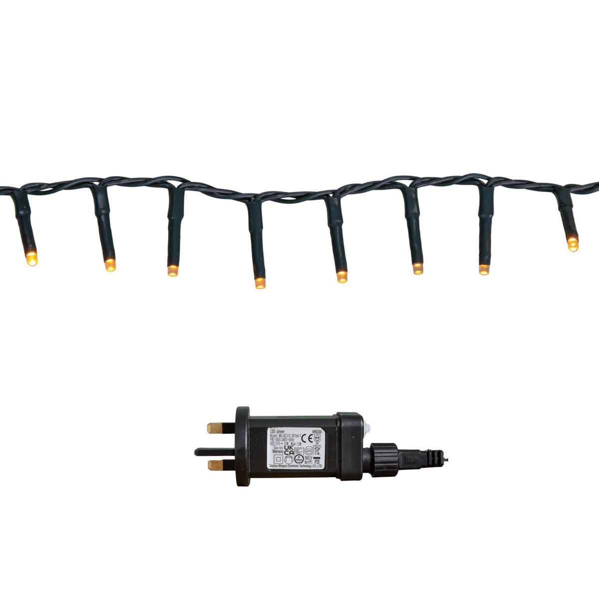 3000 LED 75m Premier TreeBrights Indoor Outdoor Christmas Multi Function Mains Operated String Lights with Timer in Vintage Gold