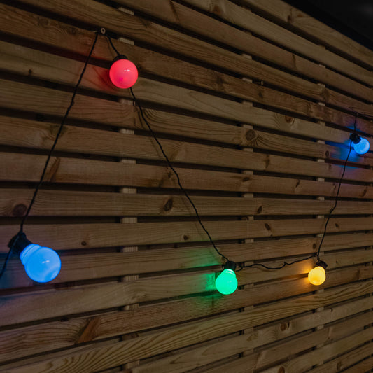 Factory Seconds: 15m Set of 30 Connectable Festoon Lights with Multi-Coloured LEDs
