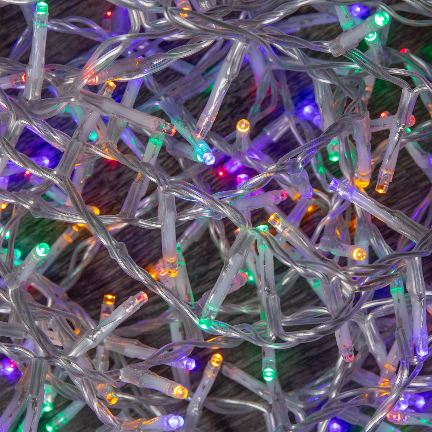 50m 2000 LED TreeBrights Christmas String Lights with Timer in Multi-Coloured on Clear Cable