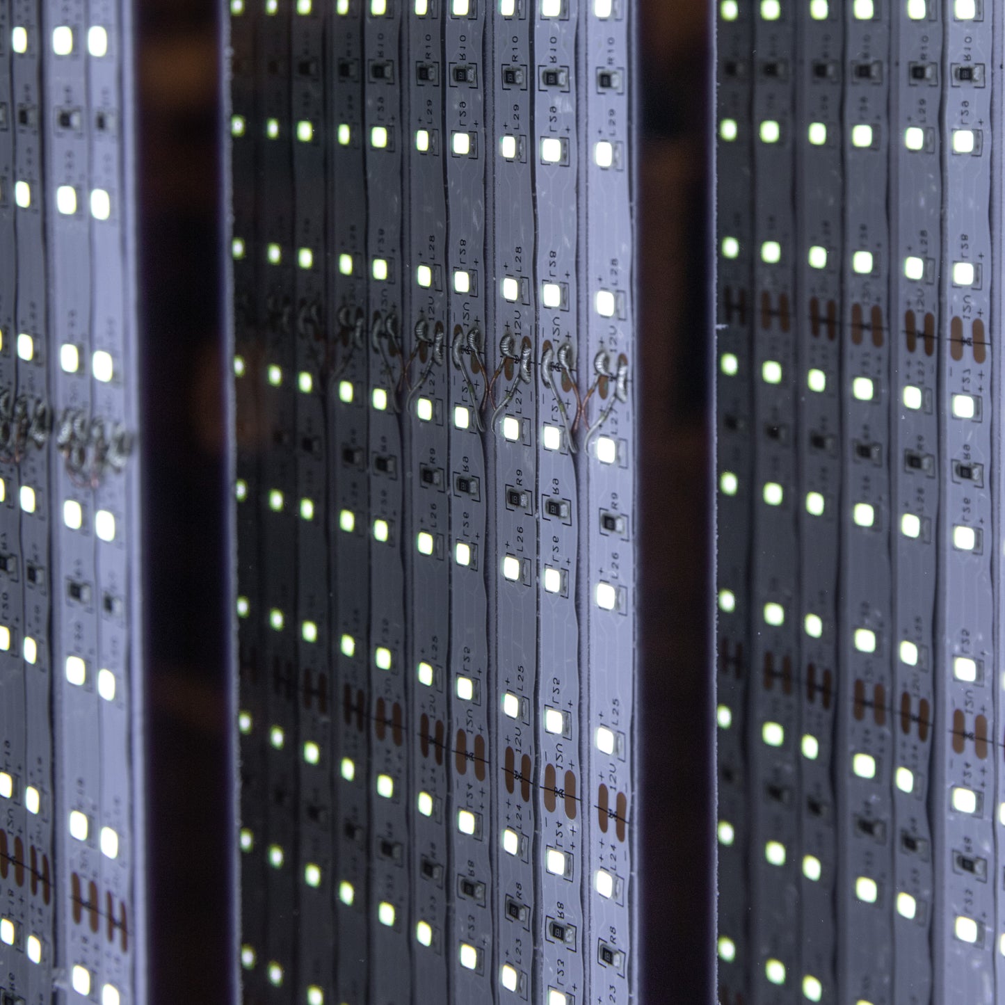 40cm Light up Standing Candlebridge with Flickering Flame Christmas Infinity Mirror