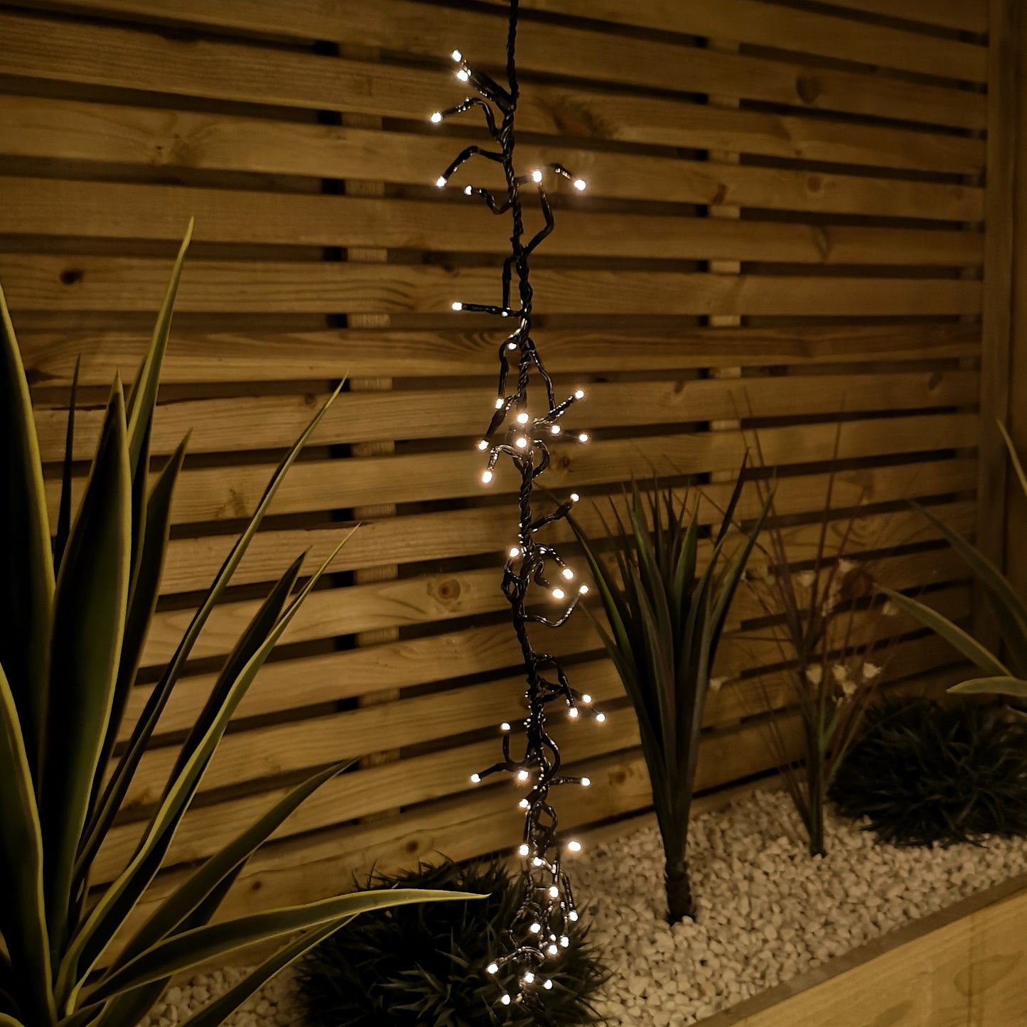 Factory Seconds: Set of 6 Drop Tree Multi-Action Christmas ClusterBrights with 384 Warm White