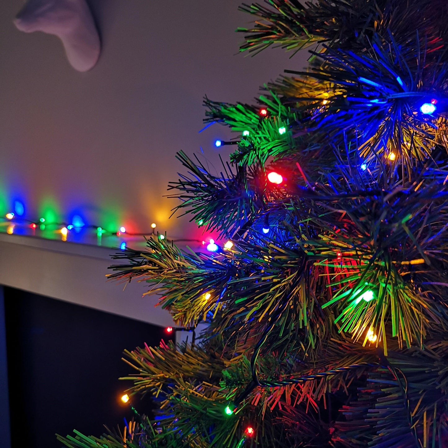 380 LED 23m Premier Christmas Outdoor 8 Function Timer Lights in Multicoloured