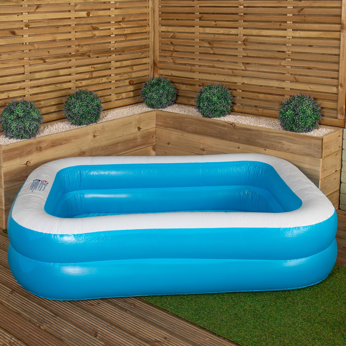 2m x 1.5m Jumbo Rectangular Inflatable Family Paddling Pool