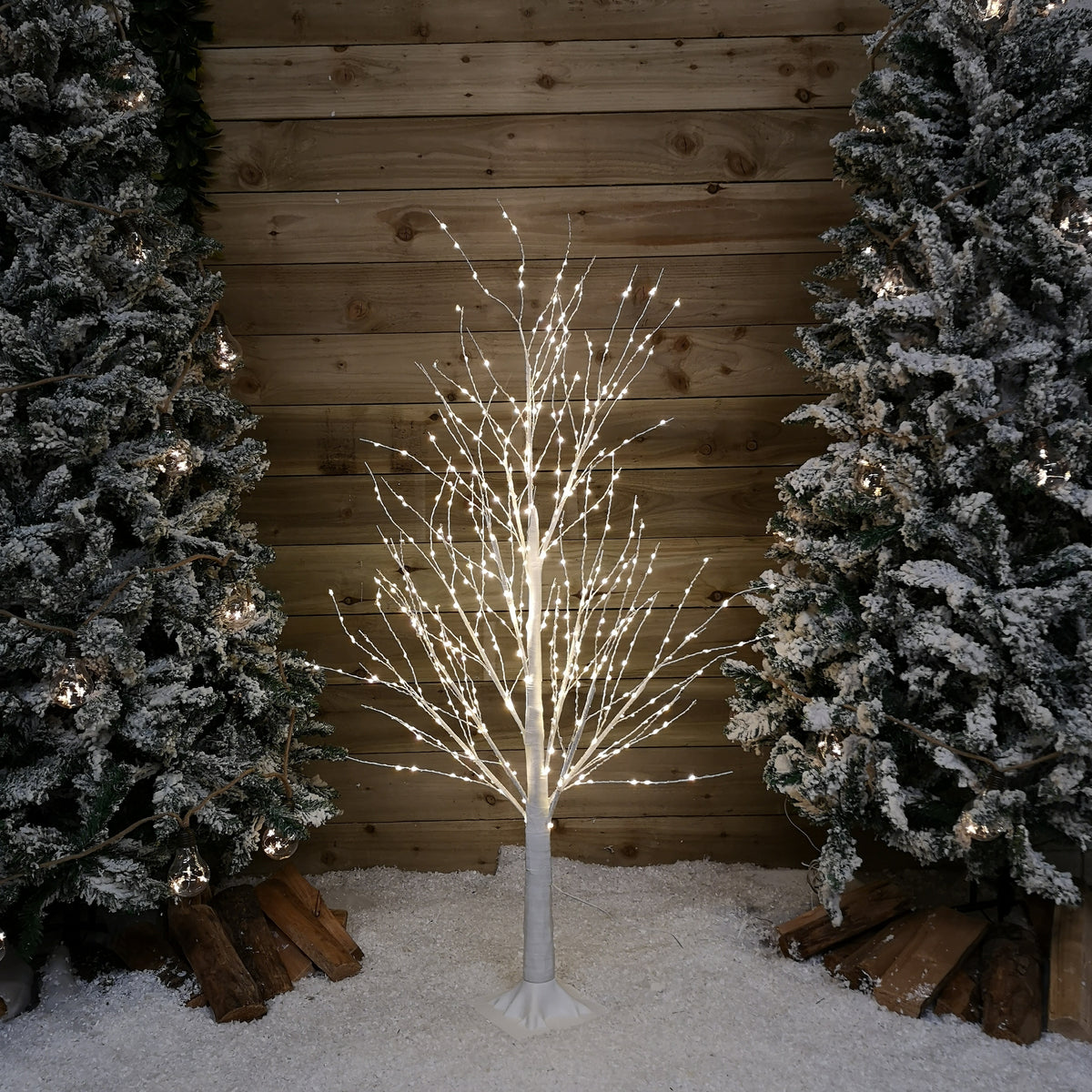 4ft (1.2m) White Modelling Micro Dot Tree with 500 Twinkling LEDs in Warm white
