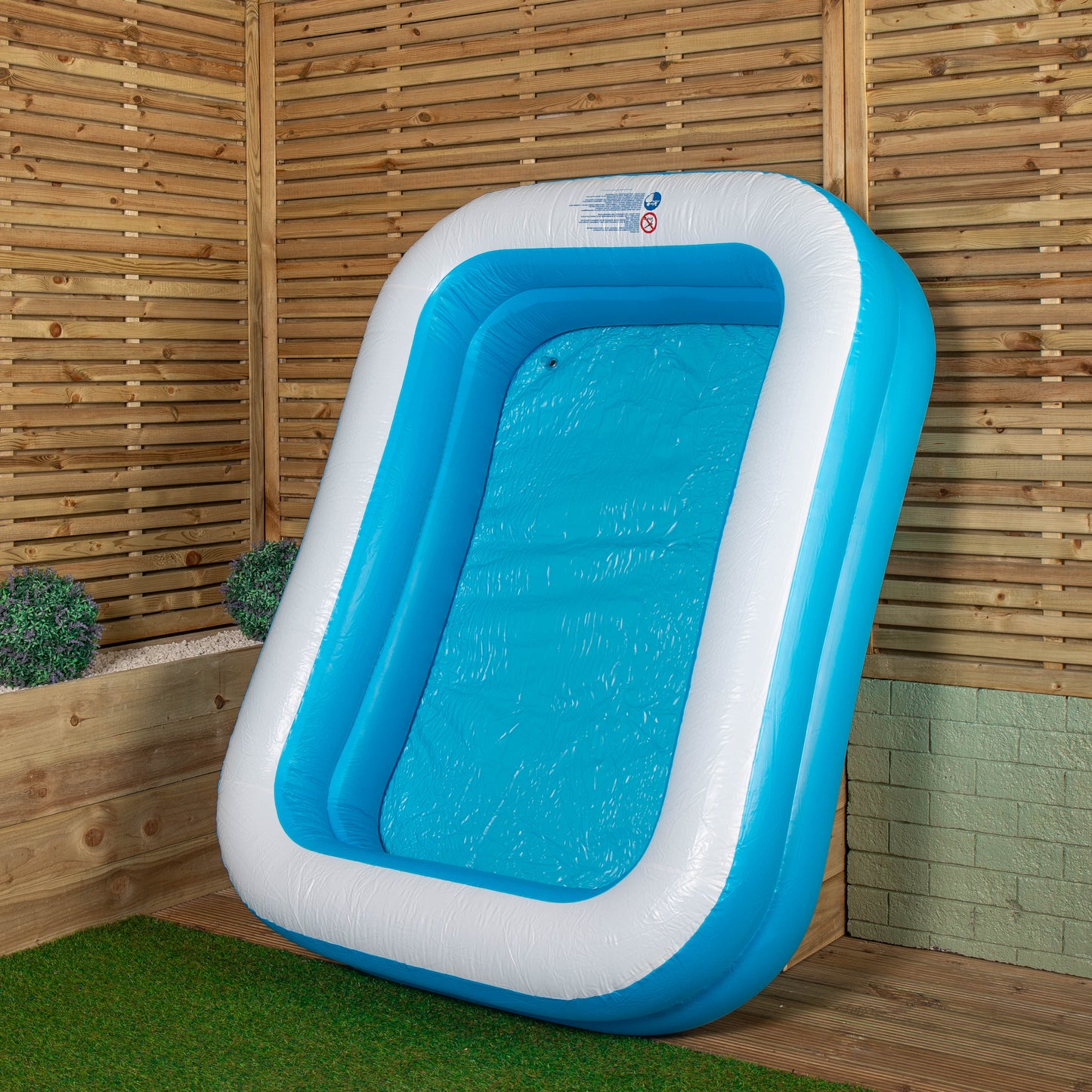 2m x 1.5m Jumbo Rectangular Inflatable Family Paddling Pool
