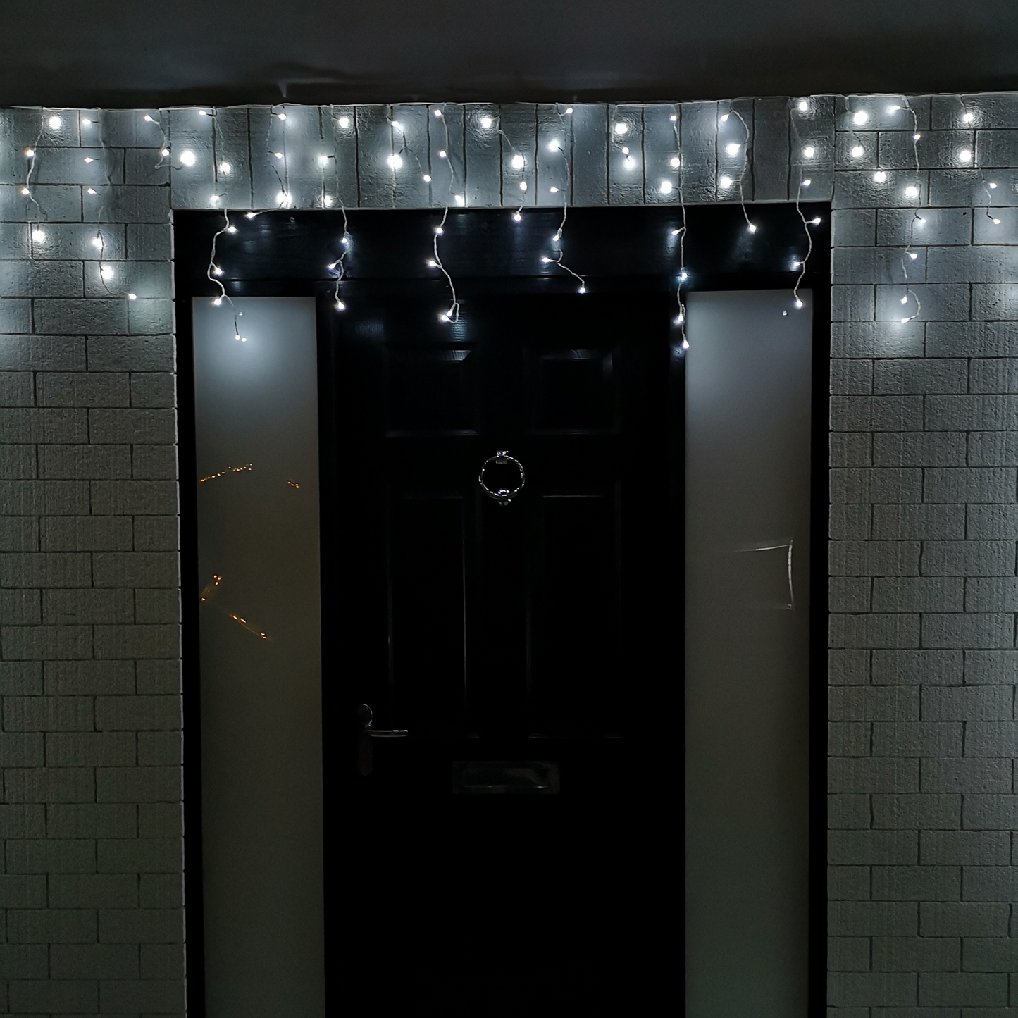 25m 1000 White LED Frosted Icicle Indoor Outdoor Christmas Lights with Timer