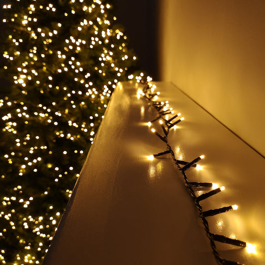 125m Treebrights Christmas Lights with 5000 LEDs in Vintage Gold with Timer