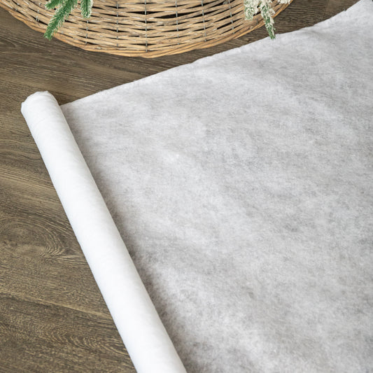 2.4m x 90cm Soft White Glitter Artificial Fake Snow Blanket Christmas Decoration