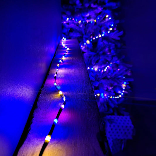 17.5m Indoor Outdoor Flexibrights Christmas Lights with 500 RainbowLEDs