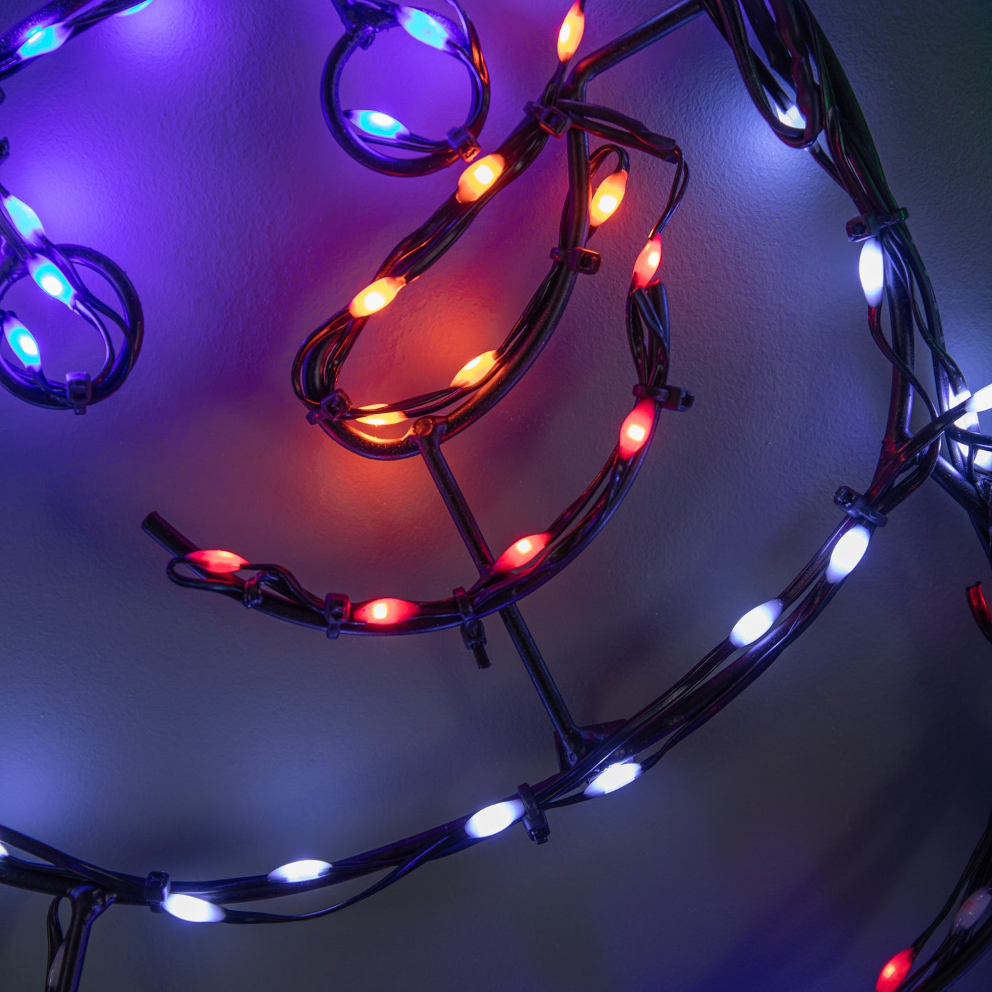 60cm x 38cm Light up FlexiBrights Christmas Snowman with 177 Multi-Coloured LEDs