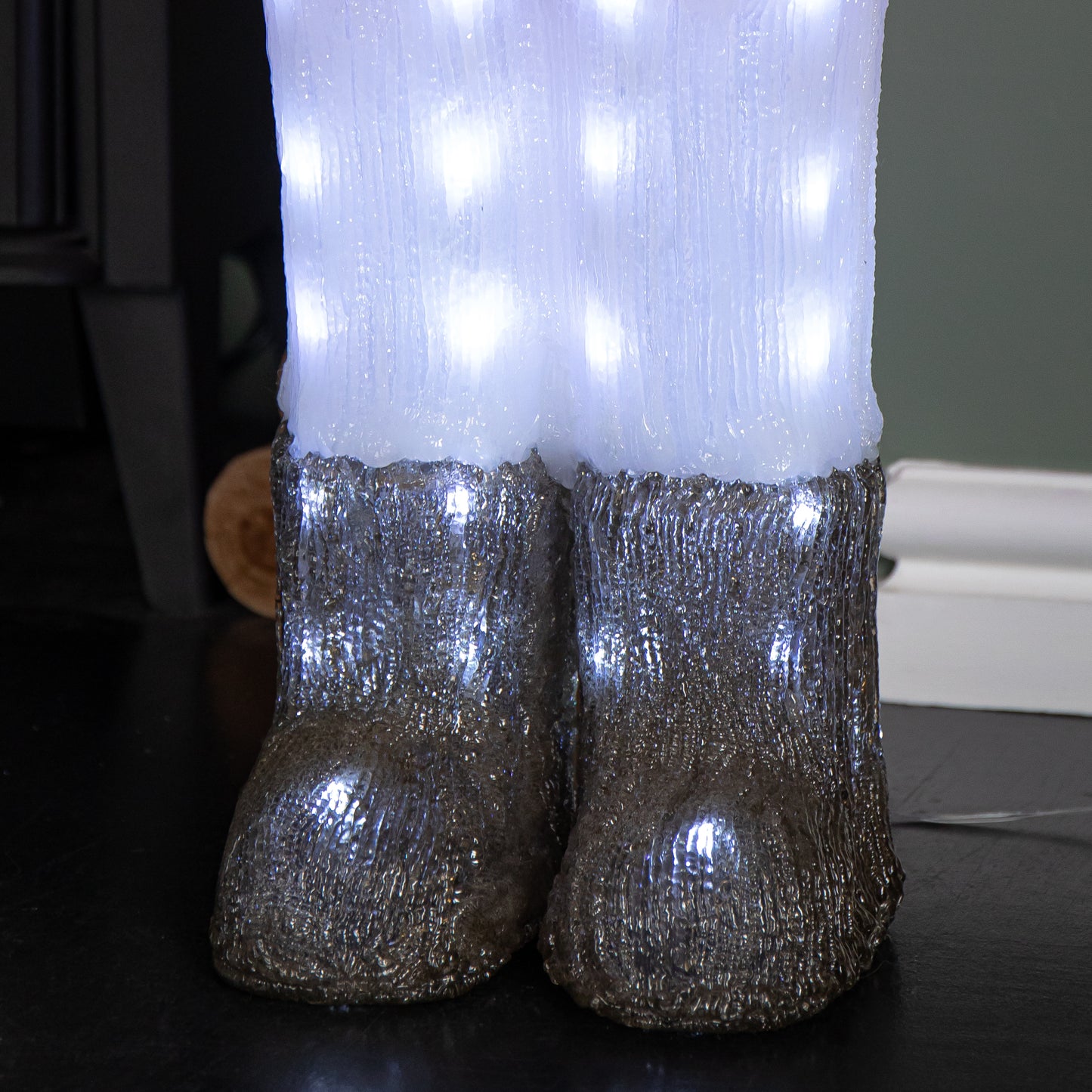 93cm Light up Acrylic Christmas Nutcracker Decoration with 140 White LEDs