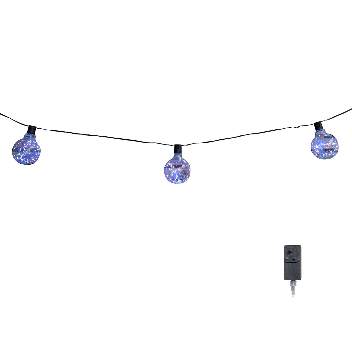 9.5m Set of 20 Connectable Galaxy Festoon Firefly String Lights with Multi-Coloured LEDs