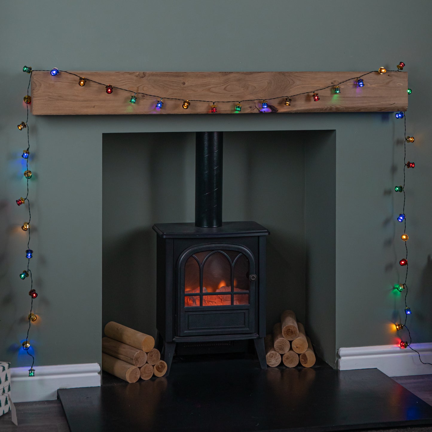 4m 40 LED Palace Cage Christmas String Lights in Multi-Coloured