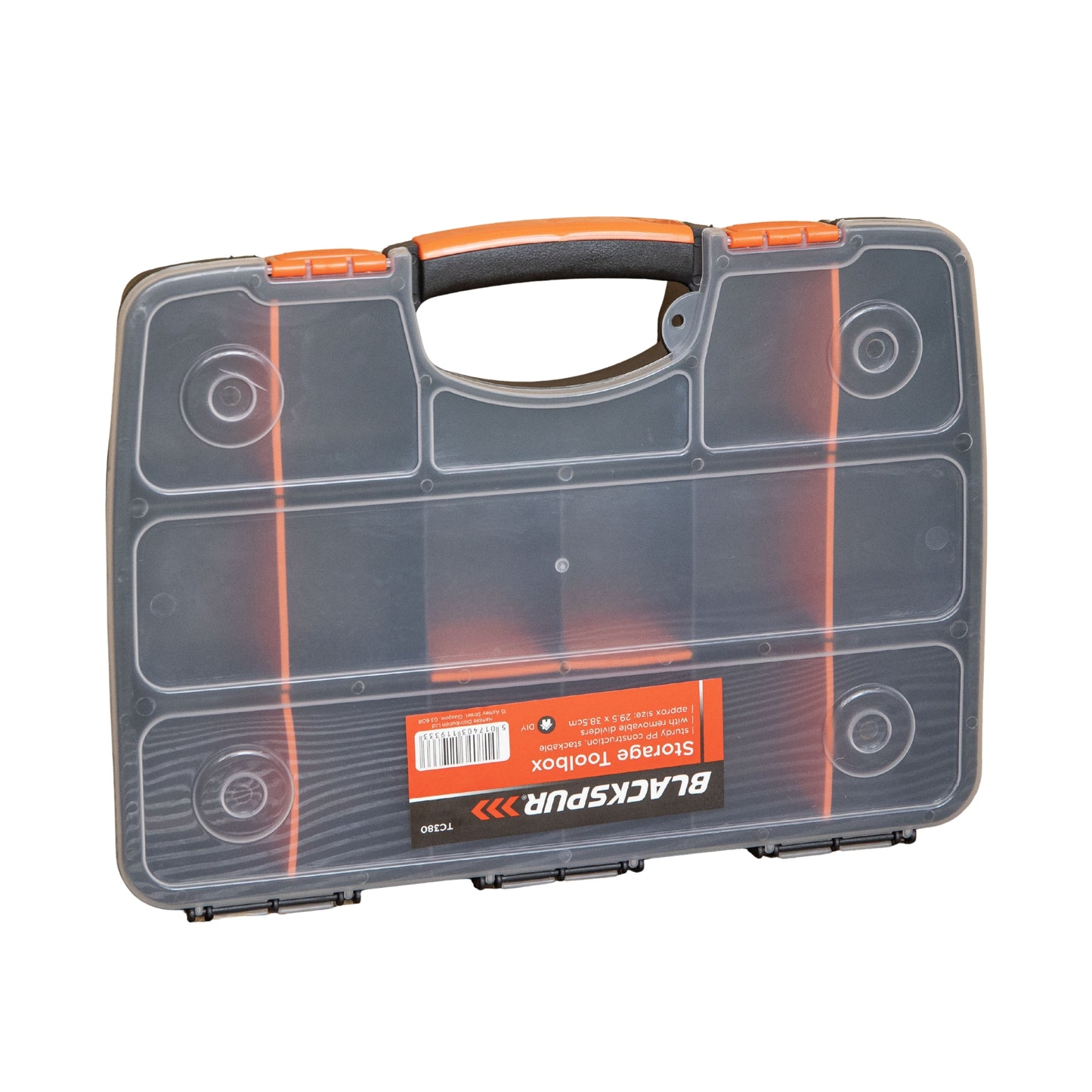 29 x 38cm DIY Plastic Storage Tub Box with 15 Compartments