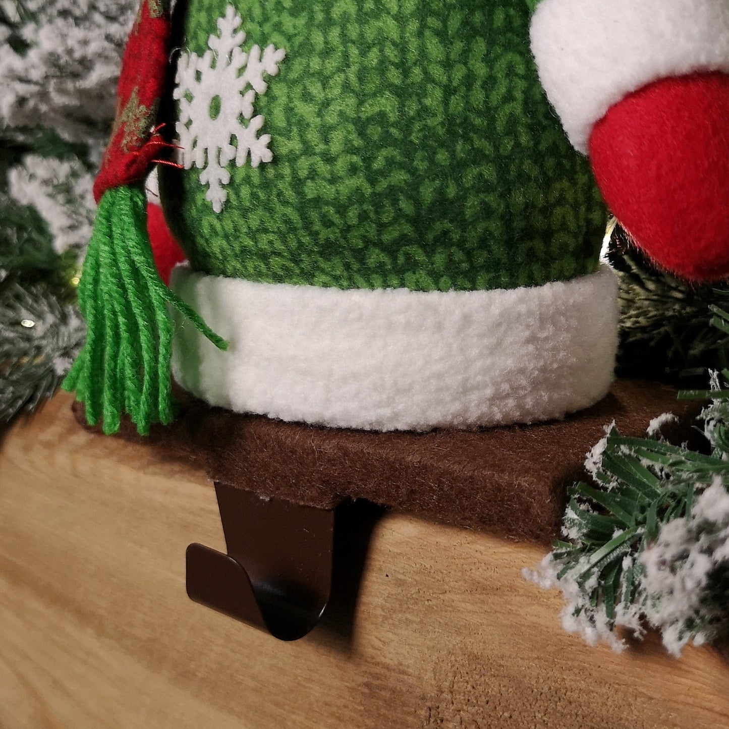 28cm Plush Christmas Snowman Stocking Holder Decoration