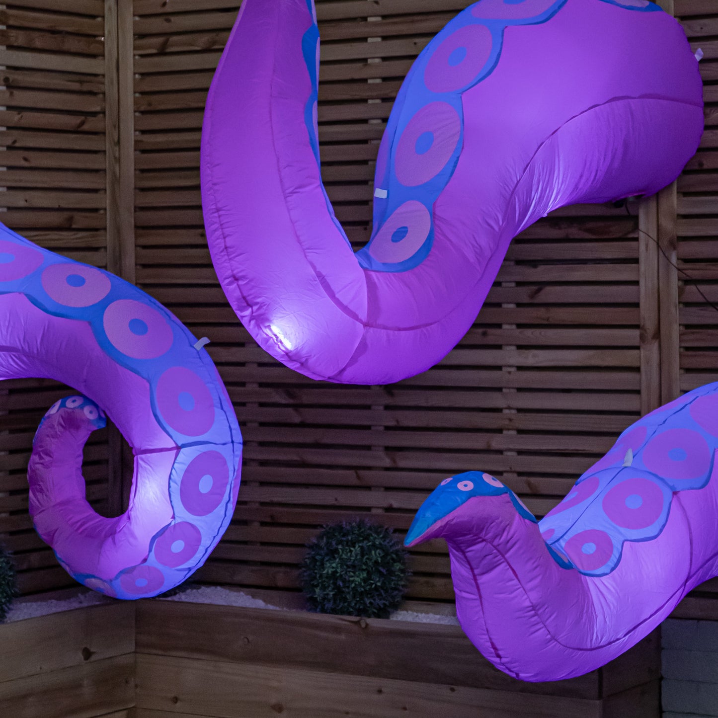 Set of 6 Light up Large Inflatable Octopus Tentacles Halloween Decoration with LEDs