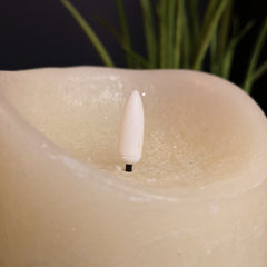 18cm Premier Christmas Cream Flickerbright Candle with Timer