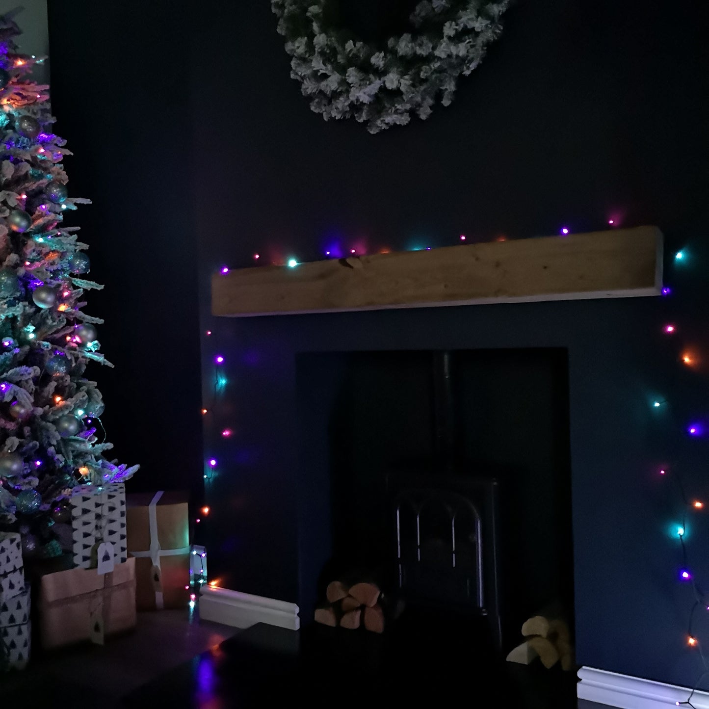 100m Multi Function Battery Operated Rainbow LED Fairy Lights Christmas Decorations with Timer