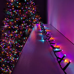 125m Treebrights Christmas Lights with 5000 LEDs in Rainbow with Timer