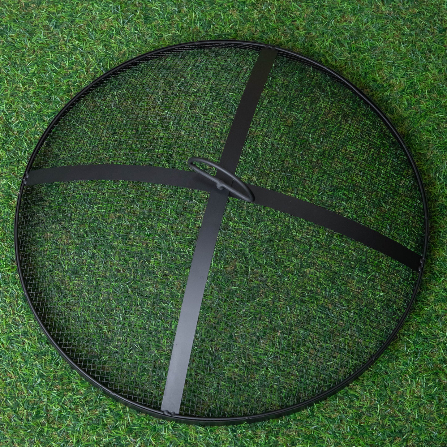 43cm Black Steel Outdoor Garden El Clasico Firepit with Fire Poker