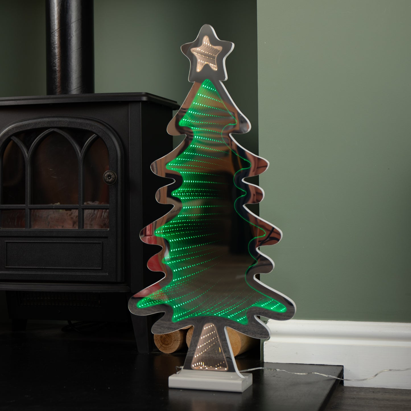 60cm Light up Christmas Tree Infinity Decoration with LEDs