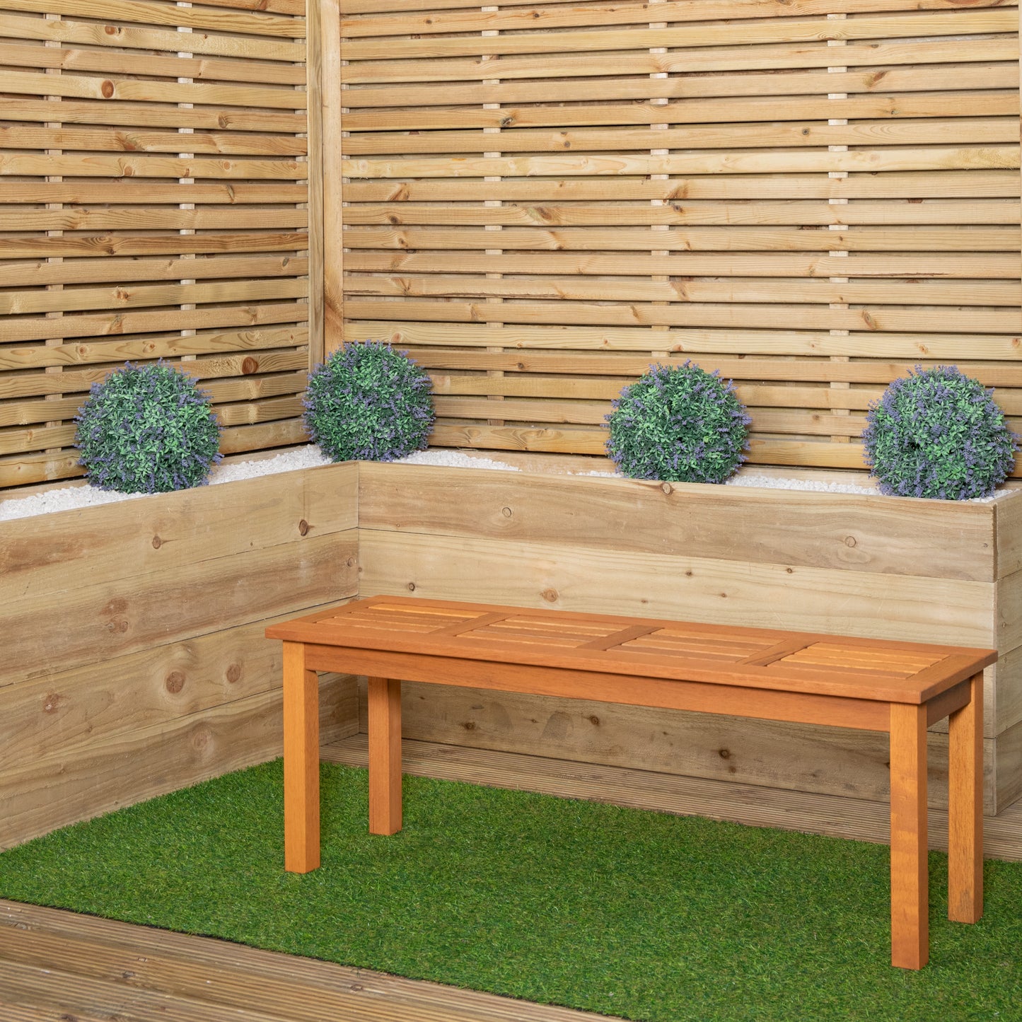 Samuel Alexander Coniston 2 Seater Outdoor Wooden Garden Bench Stool