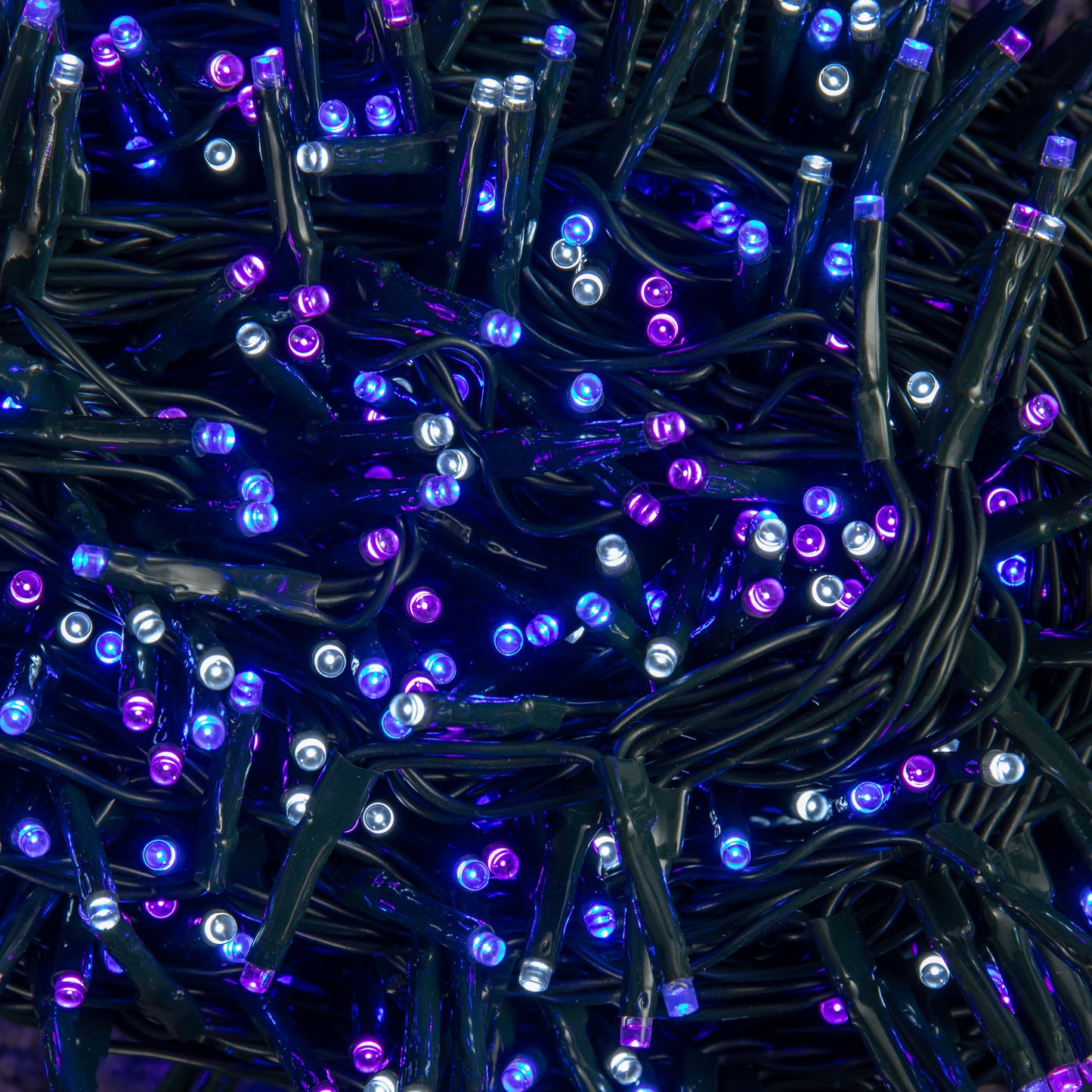 6m 240 LED TreeBrights Christmas String Lights with Timer in Blue, Purple & White