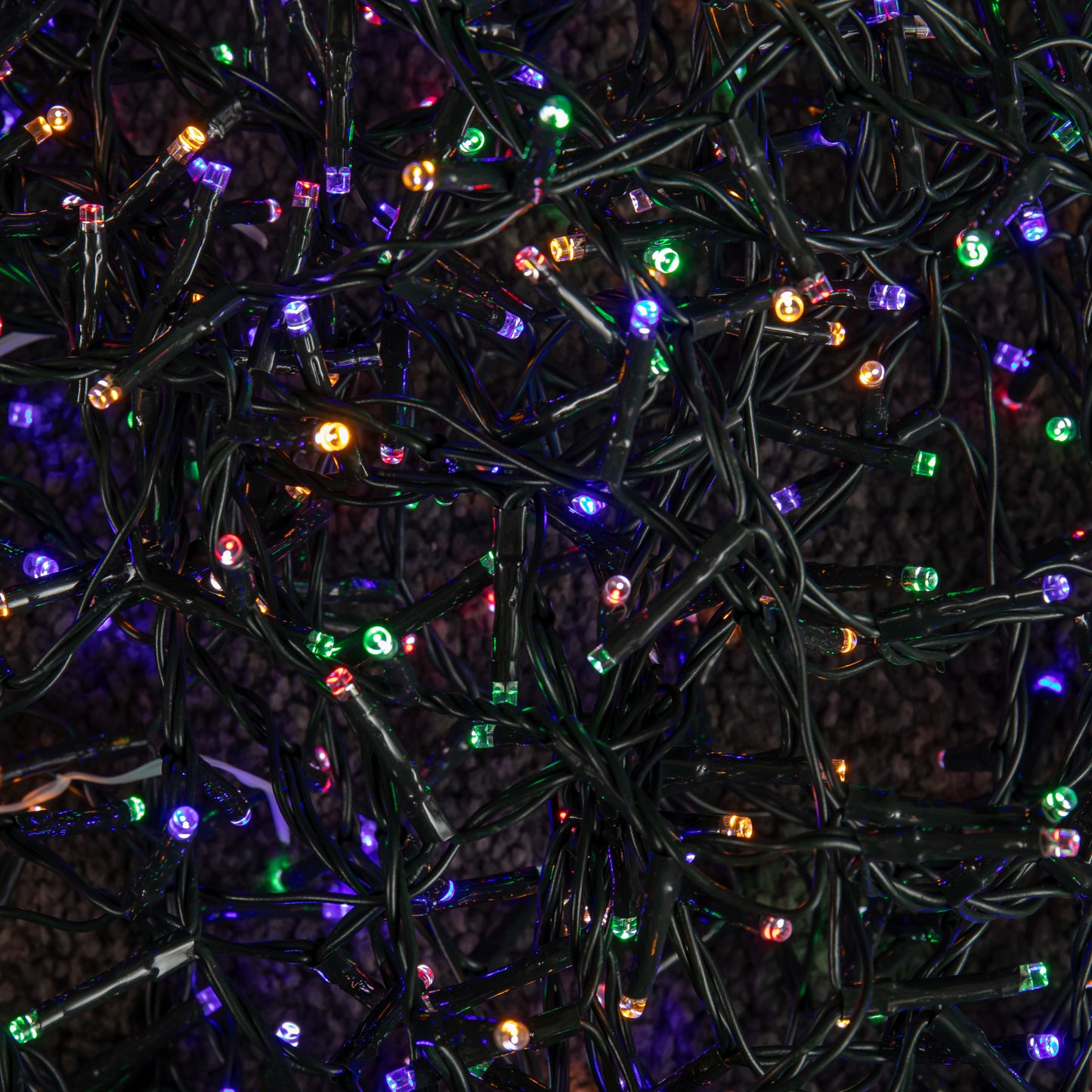 15.5m 600 LED Colour Changing Christmas String Lights in White to Multi-Colour