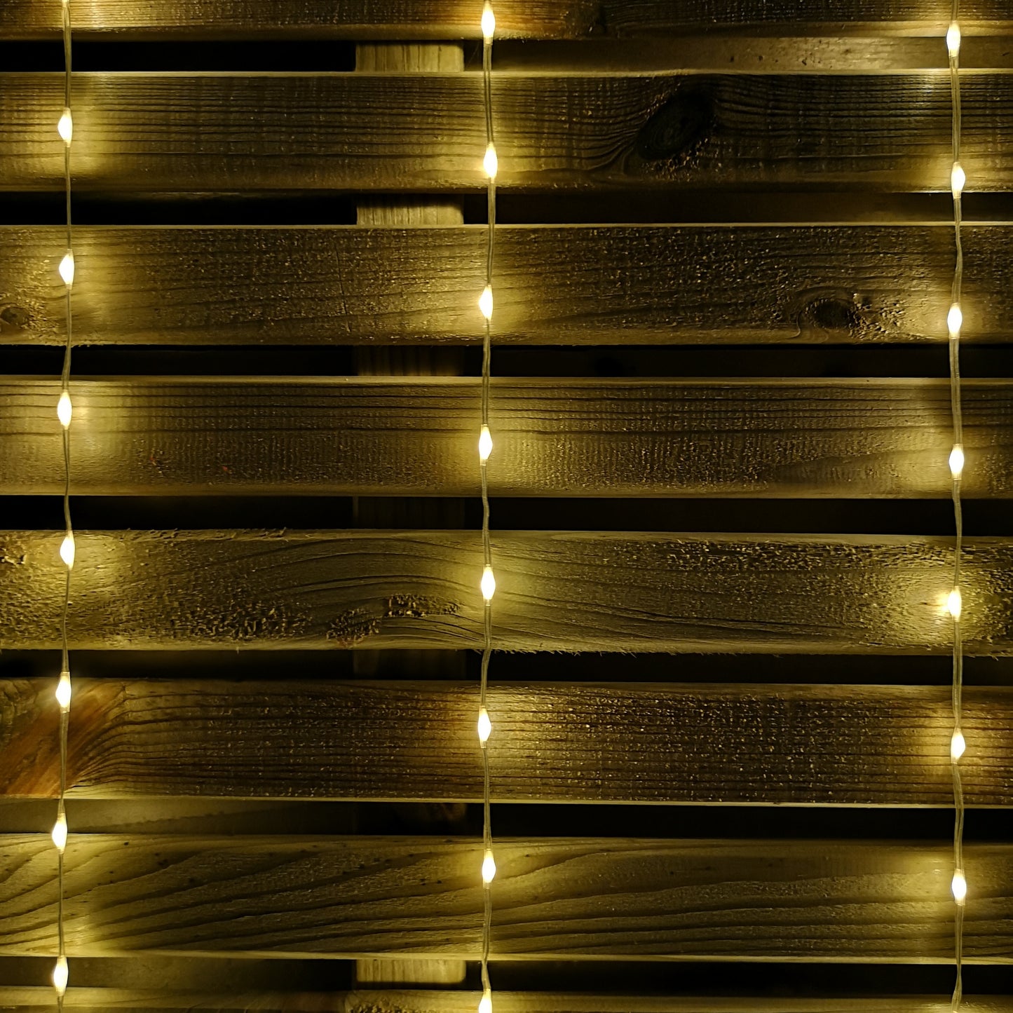 1.2m LED Snowflake Curtain Lights Christmas Decorations in Warm White