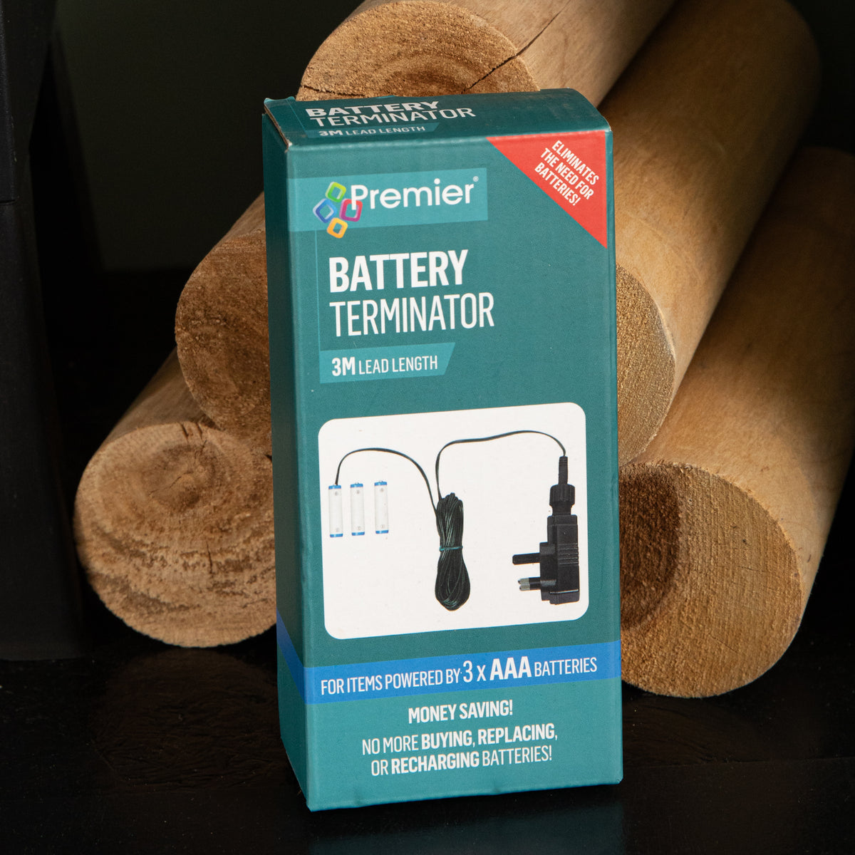 3 x AAA Money Saving Battery Replacement Plug In Adapter