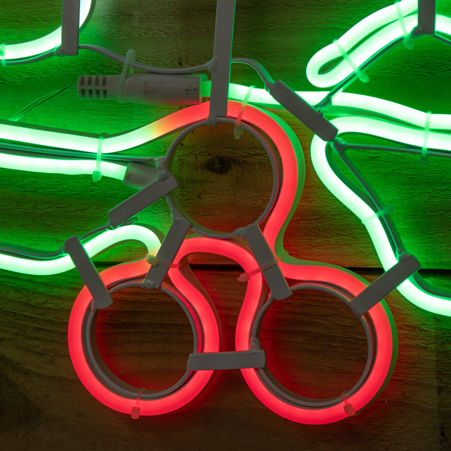 72cm Light up Neon Flex Effect Christmas Candle Decoration with Multi-Coloured LEDs