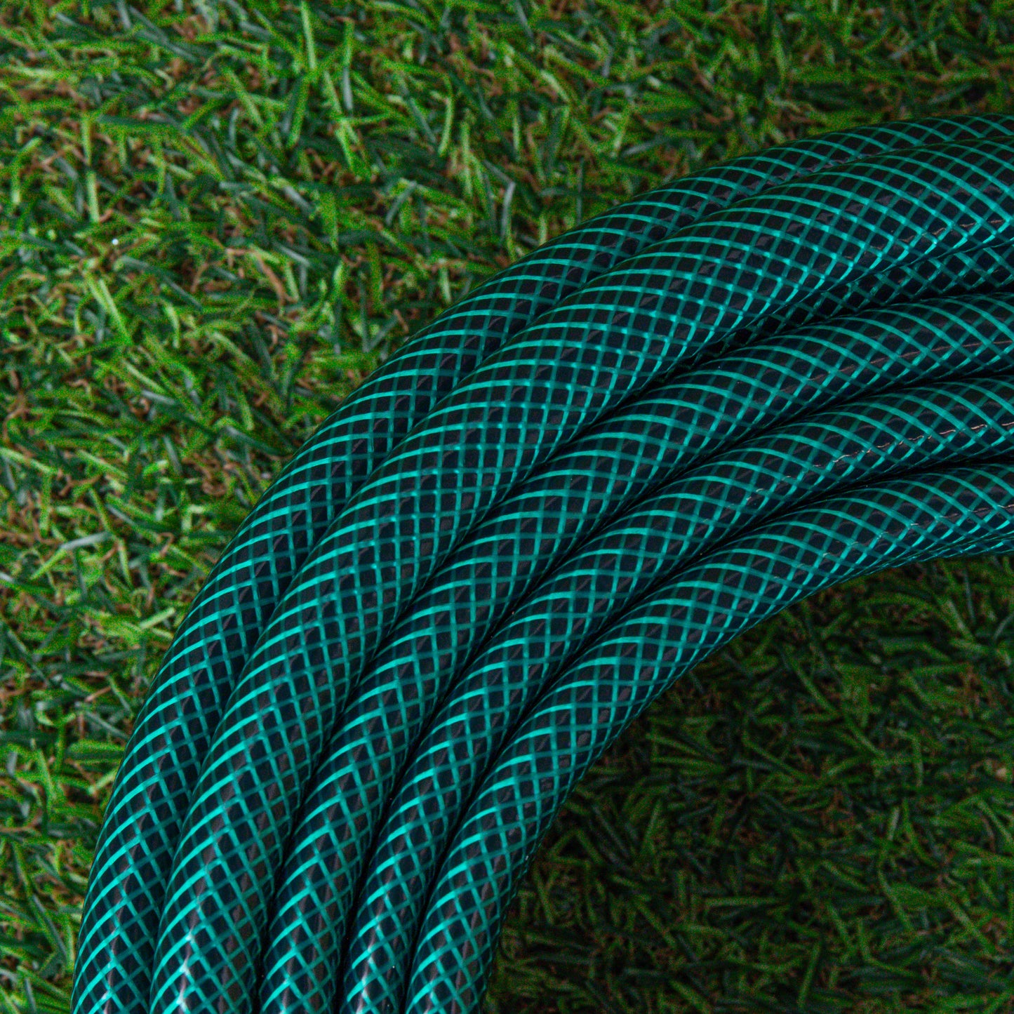 15m Reinforced Garden Hose Pipe in Green