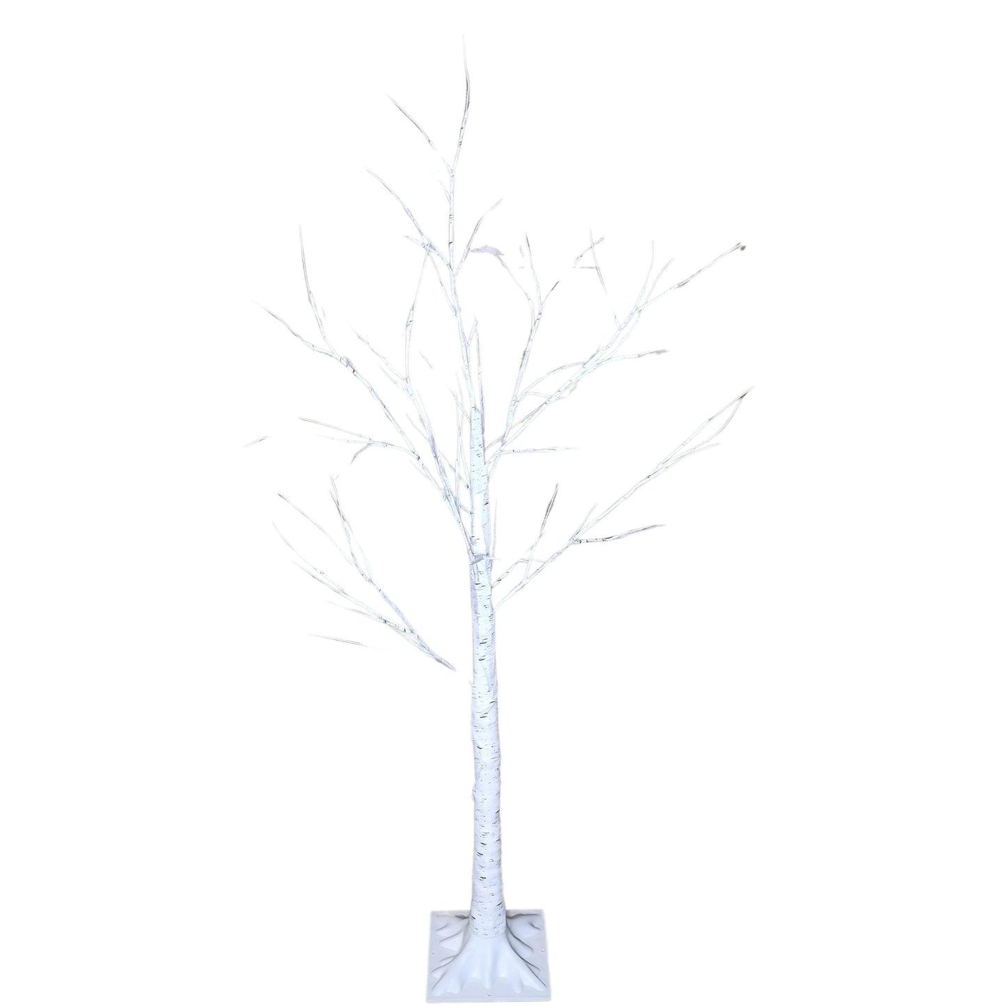 Factory Seconds: 1.5m (5ft) Indoor Outdoor Christmas Lit Birch Tree with 64 Warm White LEDs