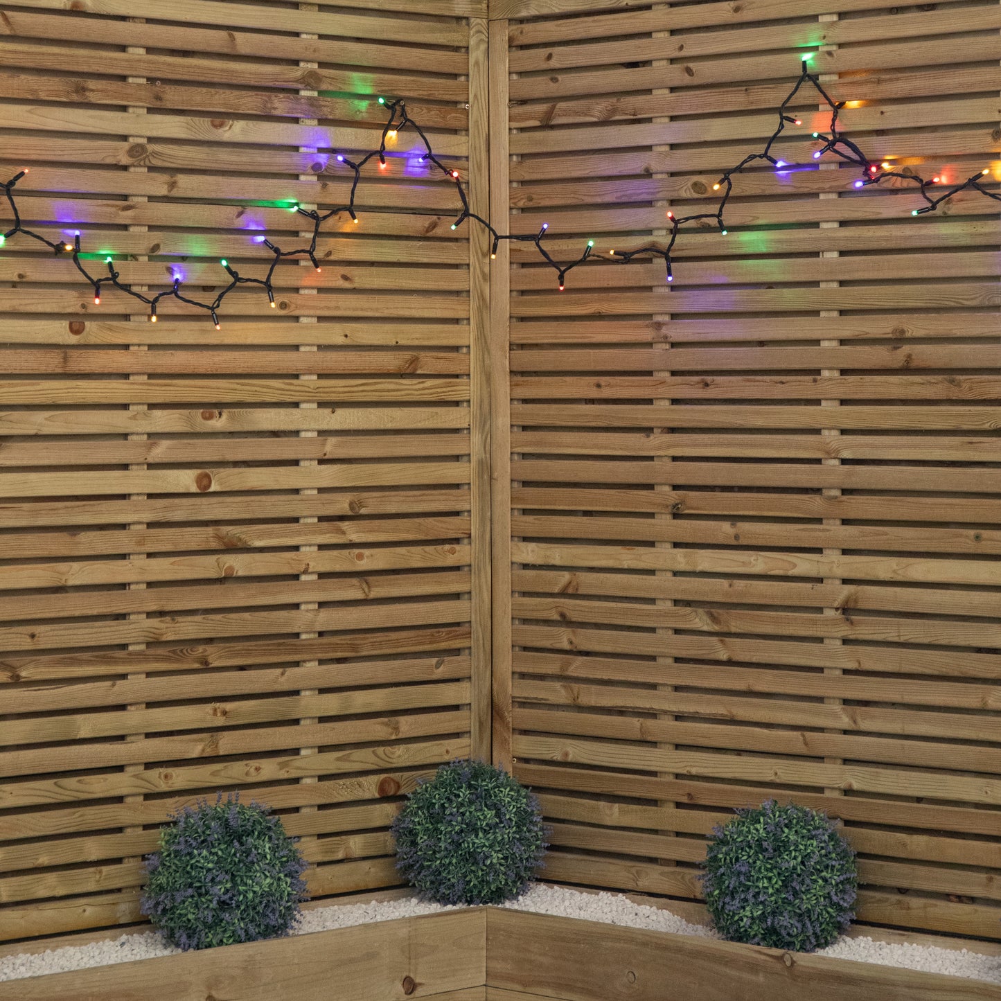 24m Set of 300 Connectable String Lights with Multi-Coloured LEDs