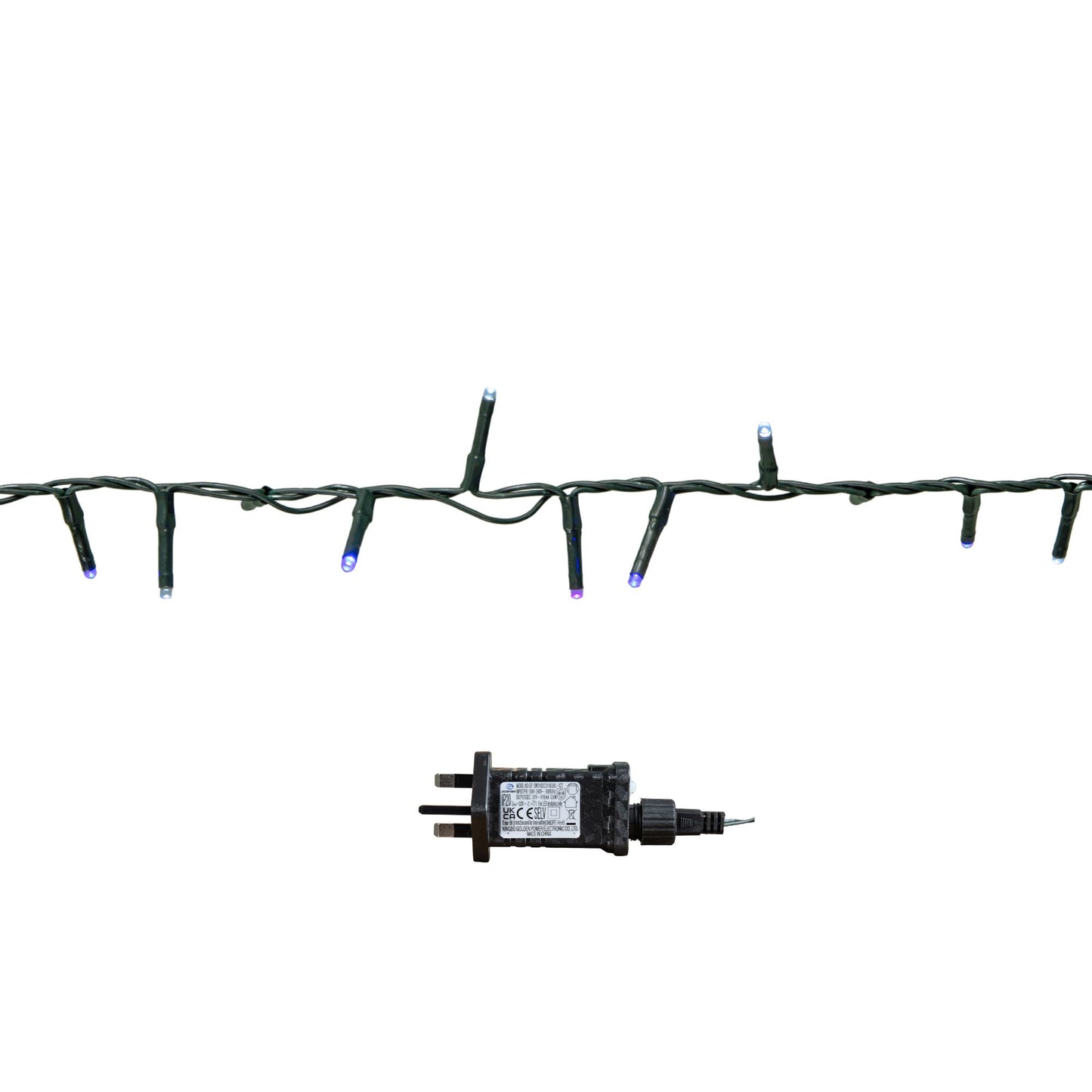 75m 3000 LED TreeBrights Christmas String Lights with Timer in Blue, Purple & White