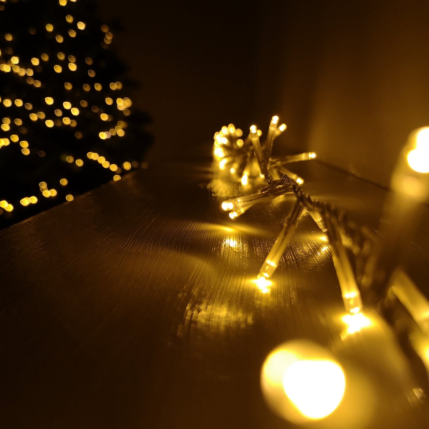 18.7m 750 LED TreeBrights Christmas String Lights with Timer in Vintage Gold on Clear Cable