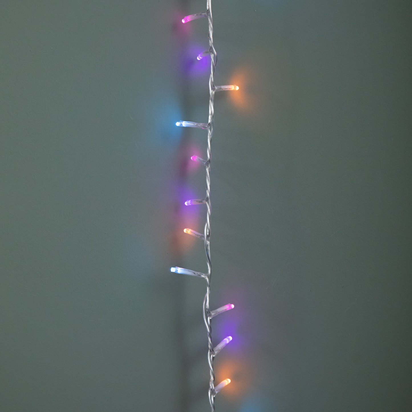 50m 2000 LED TreeBrights Christmas String Lights with Timer in Rainbow on Clear Cable