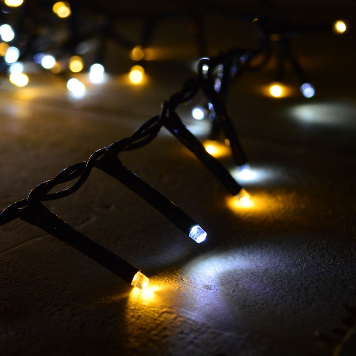 2000 LED 50m Premier TreeBrights Indoor Outdoor Christmas Multi Function Mains Operated String Lights with Timer in Cool & Warm White