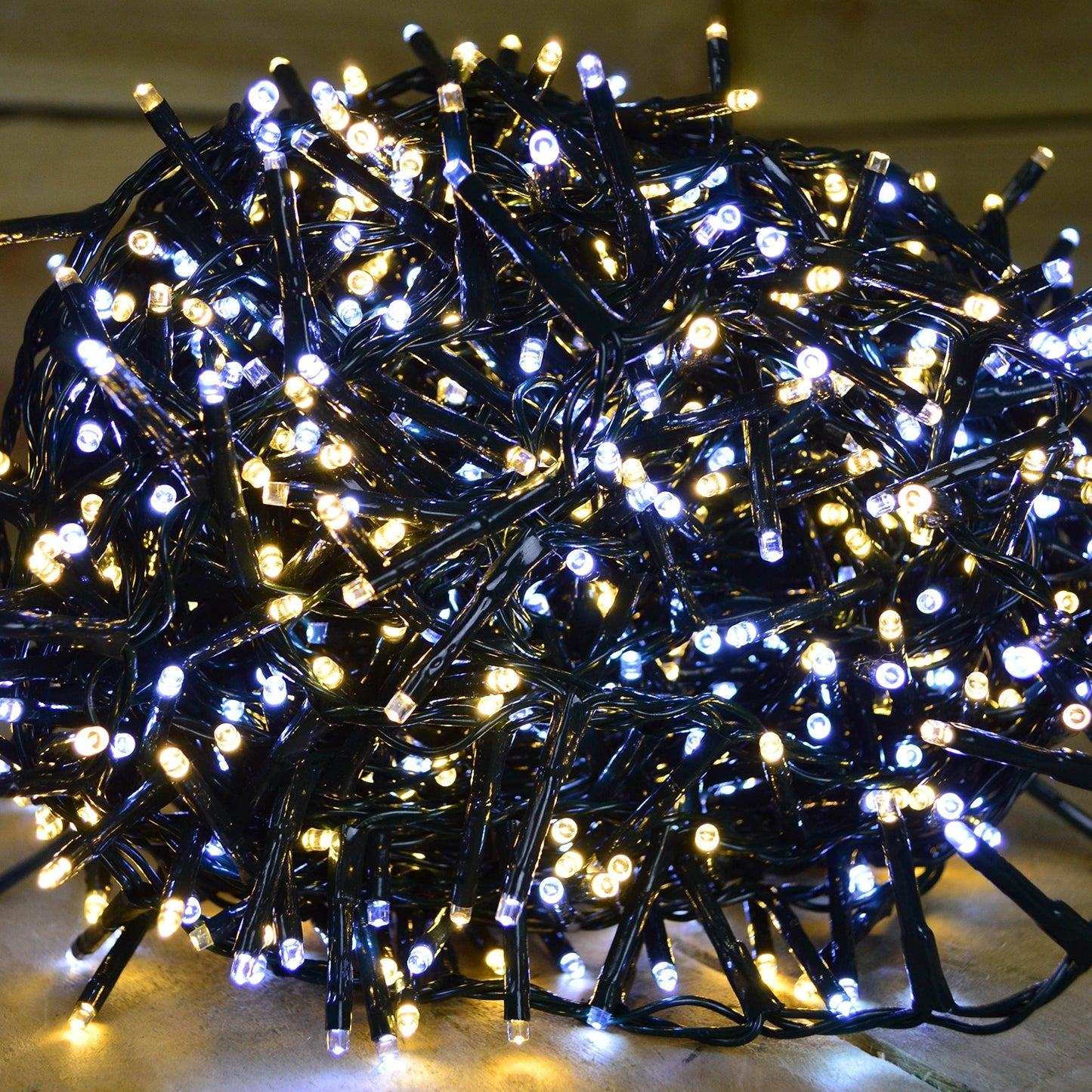 2000 LED 50m Premier TreeBrights Indoor Outdoor Christmas Multi Function Mains Operated String Lights with Timer in Cool & Warm White