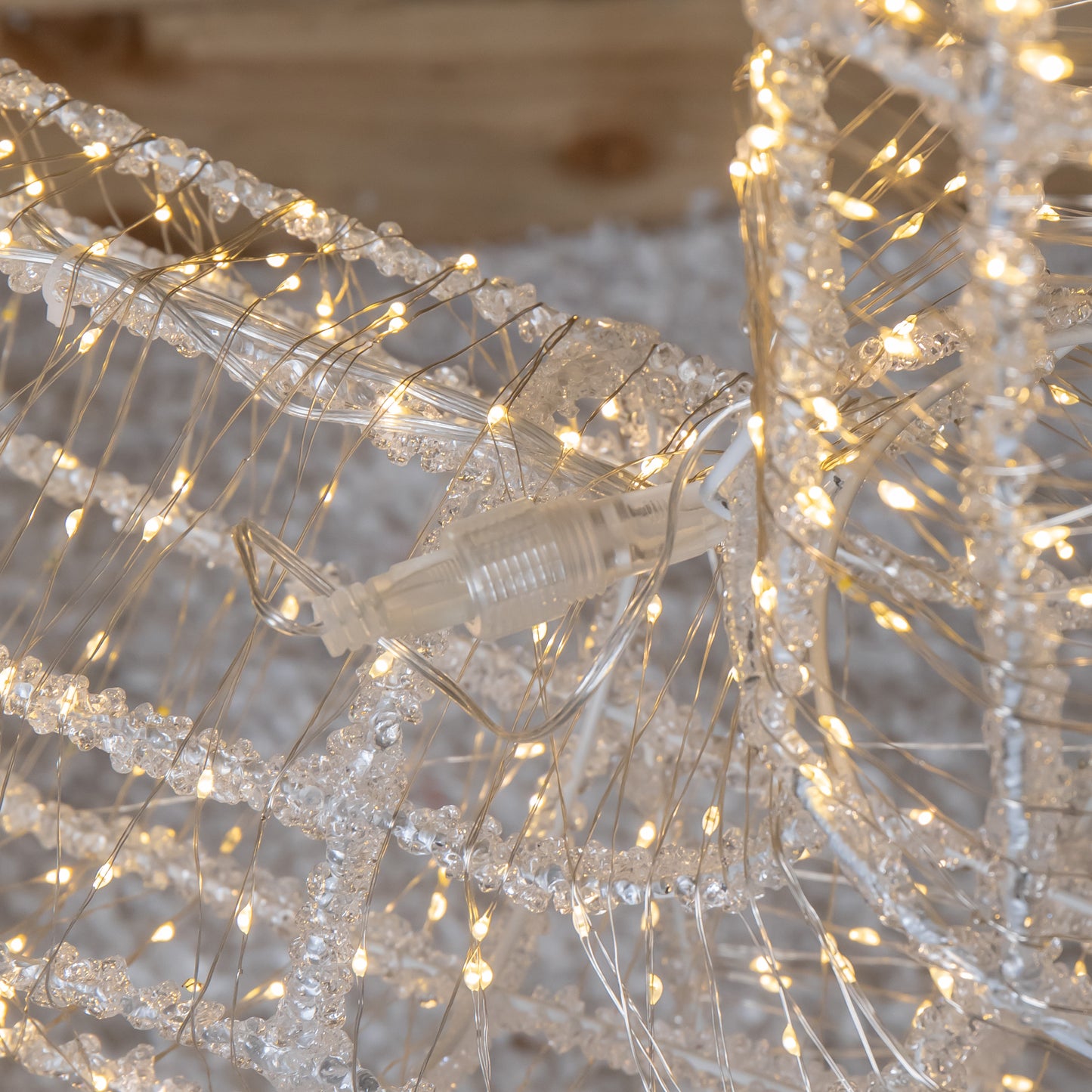 1.03m Light up Acrylic Christmas Reindeer Decoration with 1040 Warm White LEDs